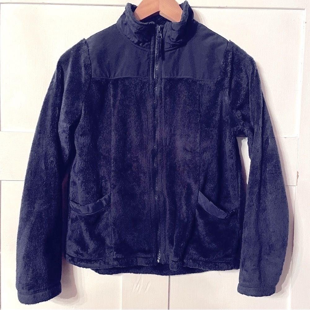 Children’s PLACE Navy Blue Soft Fleece Full Zipper Jacket Size 10